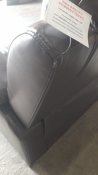 Outlet Valerie Brown Leather Armchair - Furniture Instore