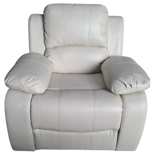 Outlet Valerie Cream Leather Armchair - Furniture Instore