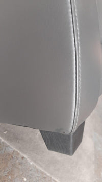 Outlet Valerie Grey Leather 2 Seater Sofa - Furniture Instore