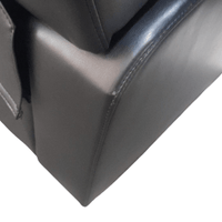 valerie black leather scuff