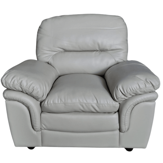 Outlet Verona Cream Leather Armchair - Furniture Instore