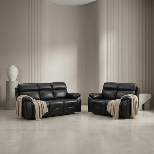 Genuine leather 3 2 seater sofa