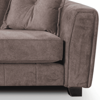 Somerford left-hand corner sofa close-up highlighting cushions and fabric on a white background