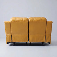 Valencia Mustard Leather Manual Recliner 2 Seater Recliner Sofa - view 7 - Furniture Instore
