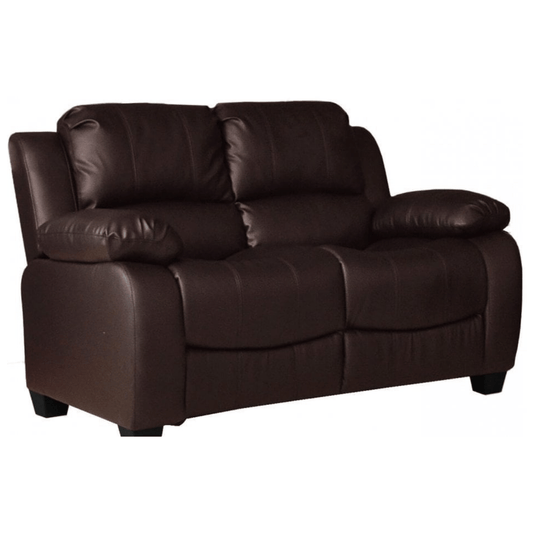 Valerie Brown Leather Modern 2+1+1 Seater Sofa Set - Furniture Instore