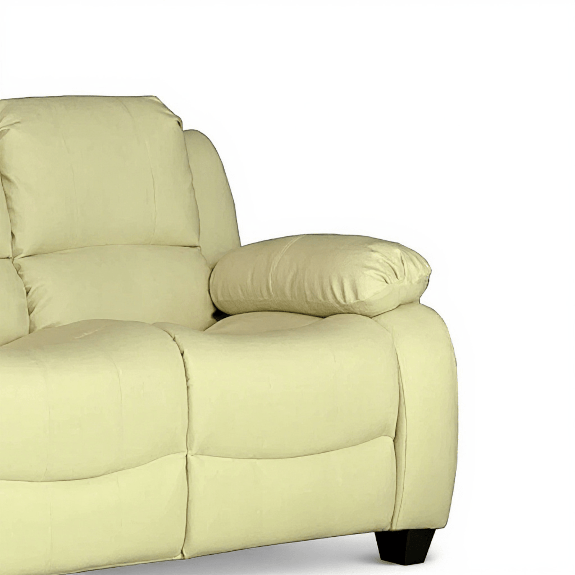 Valerie Cream Leather Modern 3+2+1 Seater Sofa Set - Furniture Instore