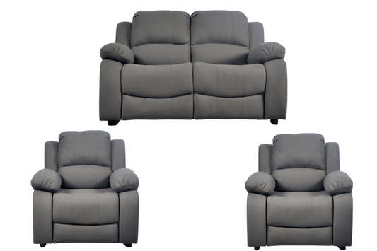 Valerie Grey Fabric Sofa Modern 2+1+1 Seater Sofa Set - Furniture Instore