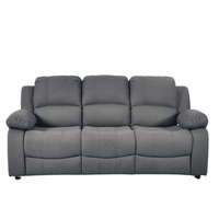 Gray sofa on a white background