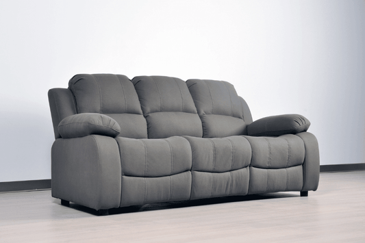 Valerie Grey Fabric 3 Seater Sofa - Furniture Instore