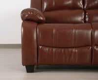Valerie Tan Leather 3 Seater Sofa - Furniture Instore