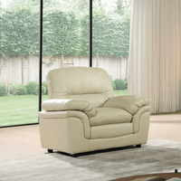 Verona Cream Leather 3+2+1 Seater Sofa Set - Furniture Instore