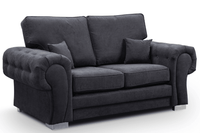 Verona High Back Black Fabric 3+2+1 Seater Sofa Set - Furniture Instore