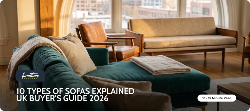 10 Types of Sofas Explained — Furniture Instore feature image