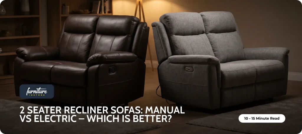 2 Seater Recliner Sofas: Manual vs Electric – Which Is Better? - Furniture Instore