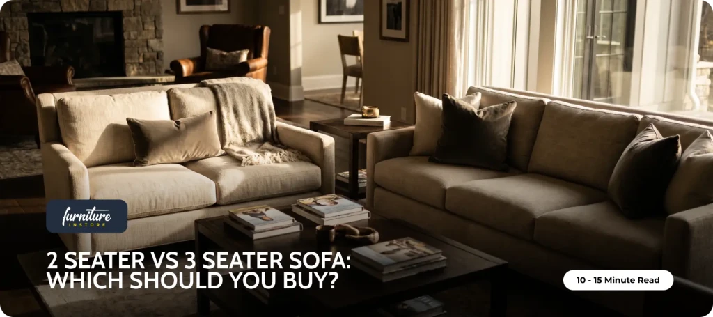 2 Seater vs 3 Seater Sofa: Which Should You Buy? - Furniture Instore