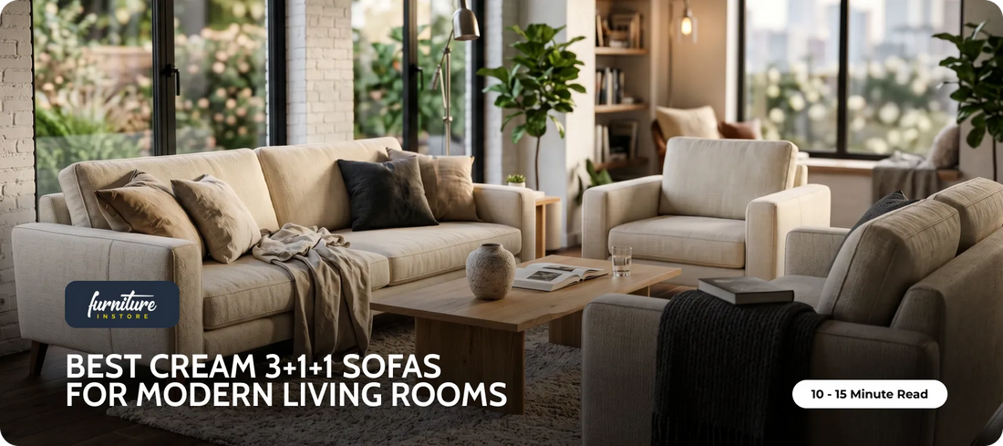 Best Cream 3+1+1 Sofas for Modern Living Rooms