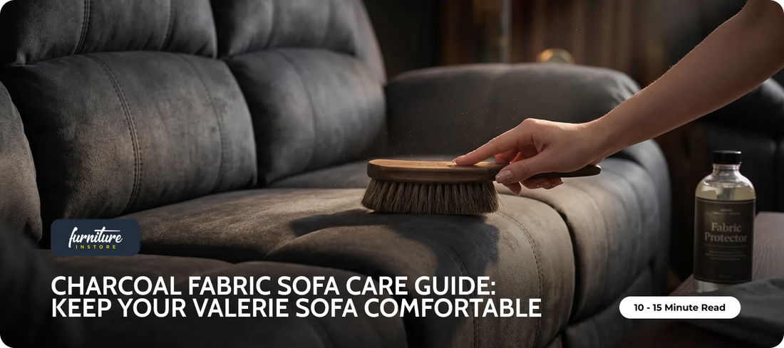 Charcoal Fabric Sofa Care Guide: Keep Your Valerie Sofa Fresh and Comfortable