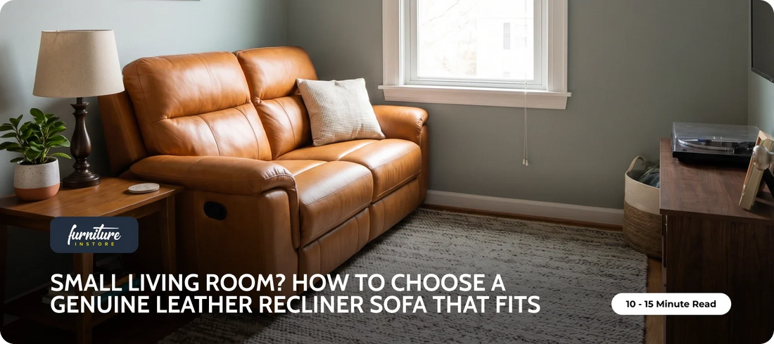 Small Living Room? How to Choose a Genuine Leather Recliner Sofa