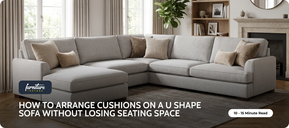 How to Arrange Cushions on a U Shape Sofa Without Losing Seating Space