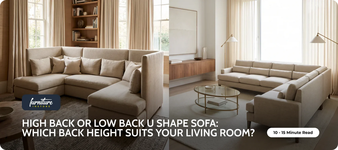 High Back or Low Back U Shape Sofa: Which Back Height Suits Your Living Room?