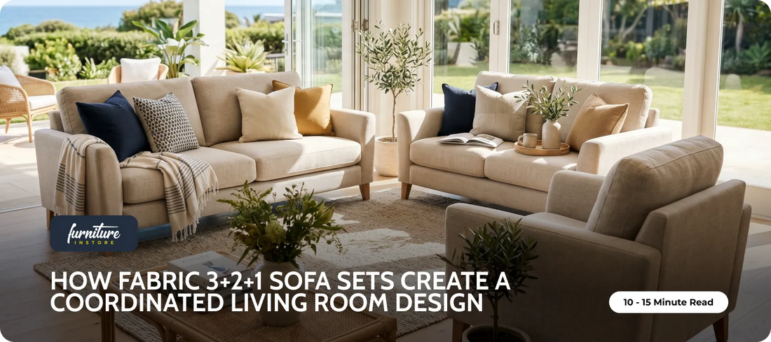 How Fabric 3+2+1 Sofa Sets Create a Coordinated Living Room Design