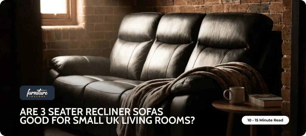 Are 3 Seater Recliner Sofas Good for Small UK Living Rooms? - Furniture Instore