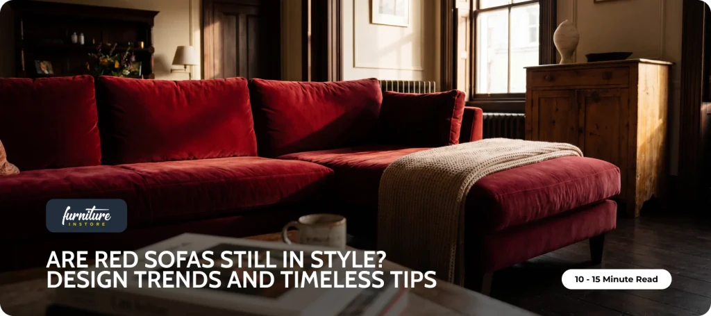 Are Red Sofas Still in Style? Design Trends and Timeless Tips - Furniture Instore