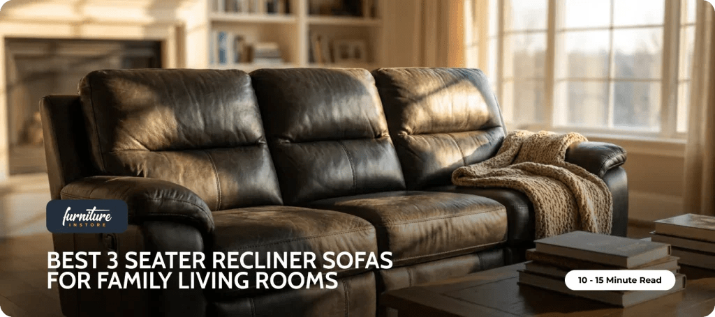 Best 3 Seater Recliner Sofas for Family Living Rooms - Furniture Instore