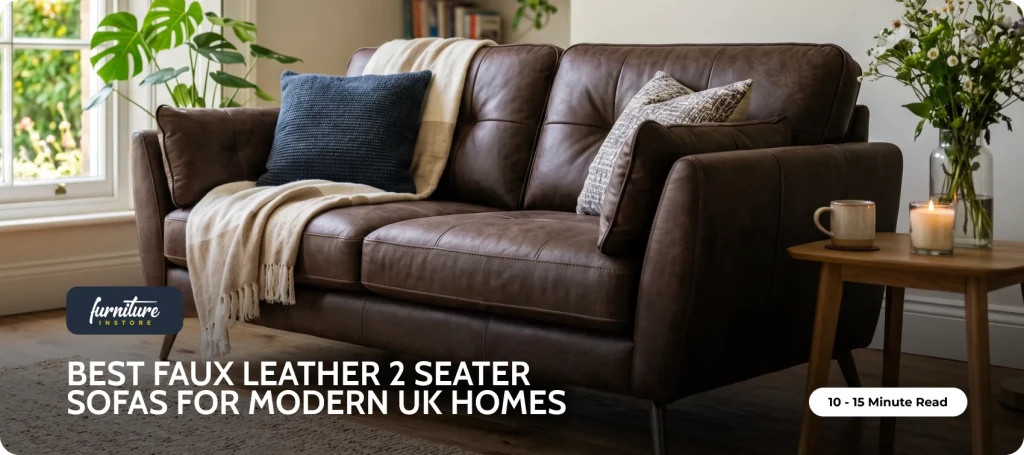 Best Faux Leather 2 Seater Sofas for Modern UK Homes - Furniture Instore