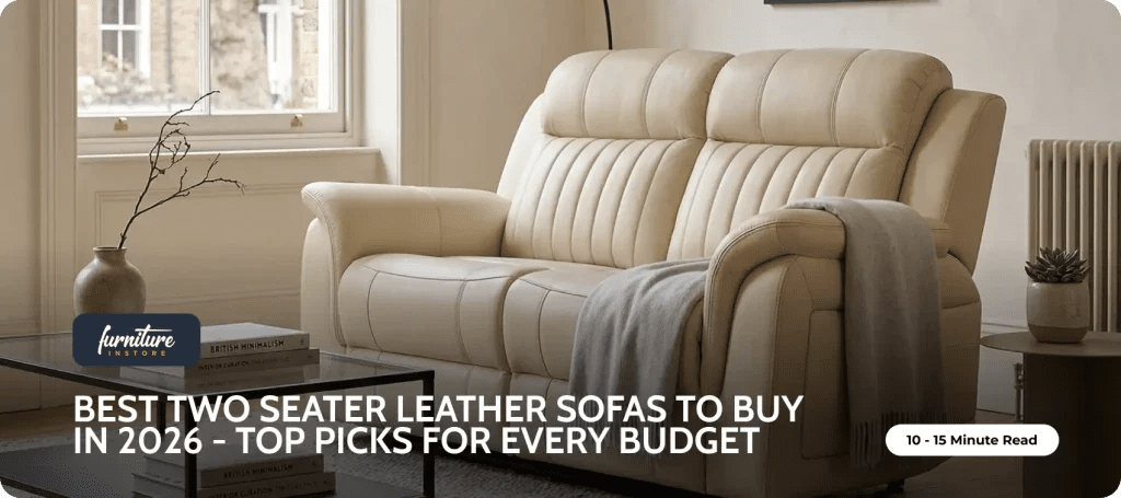 Best Two Seater Leather Sofas to Buy in 2026 - Top Picks for Every Budget - Furniture Instore