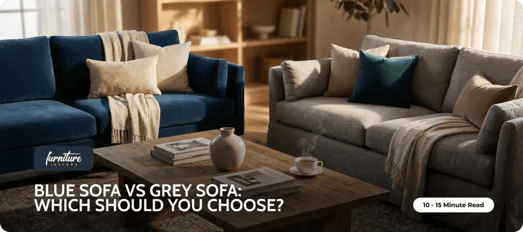 Blue Sofa vs Grey Sofa: Which Should You Choose? - Furniture Instore
