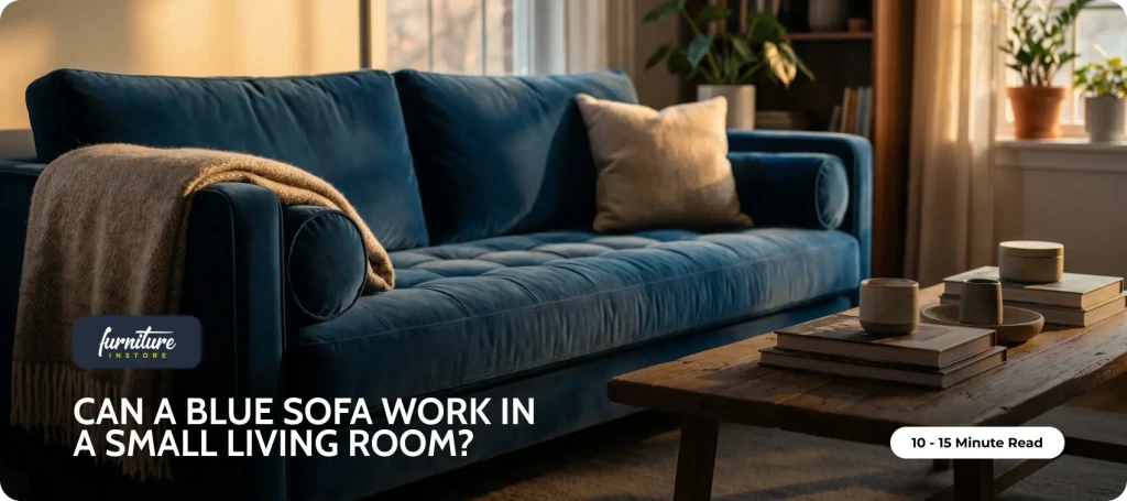 Can a Blue Sofa Work in a Small Living Room? - Furniture Instore