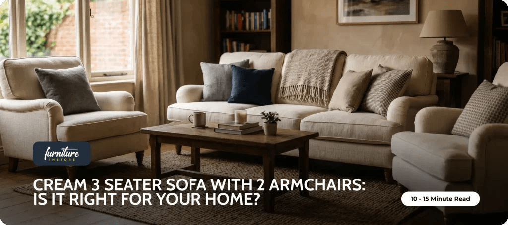 Cream 3 Seater Sofa with 2 Armchairs: Is It Right for Your Home? - Furniture Instore