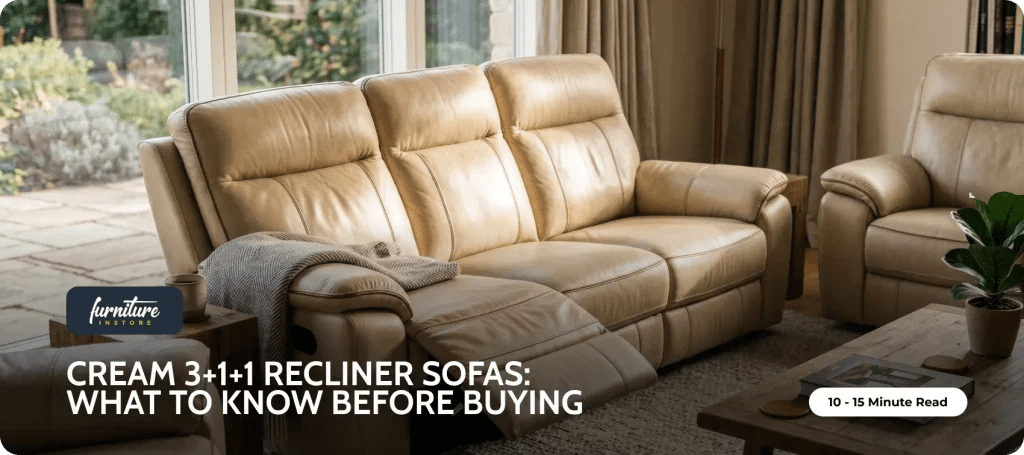Cream 3+1+1 Recliner Sofas: What to Know Before Buying - Furniture Instore