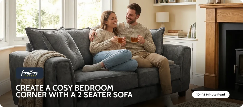 Create a Cosy Bedroom Corner with a 2 Seater Sofa - Furniture Instore