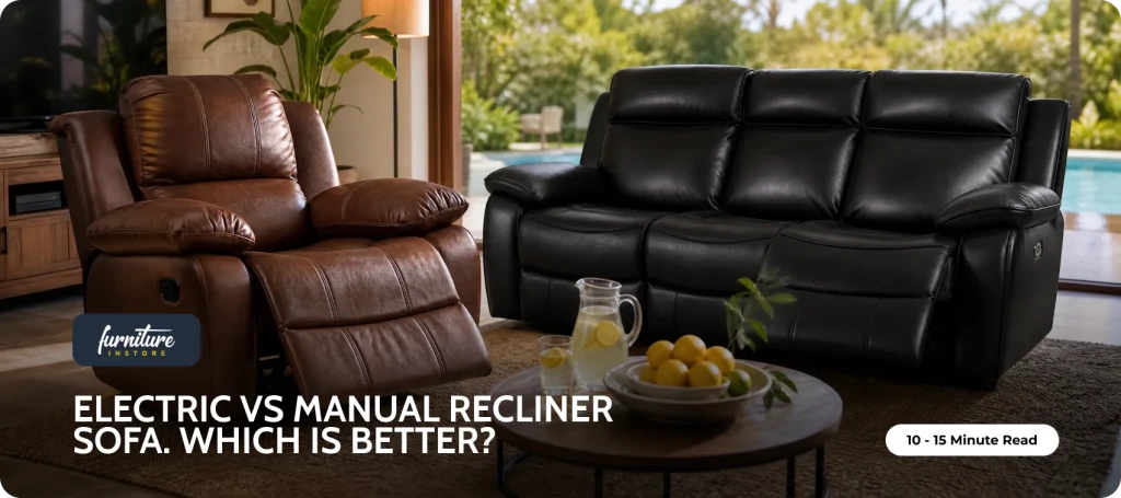 Electric vs Manual Recliner Sofa — Furniture Instore feature image