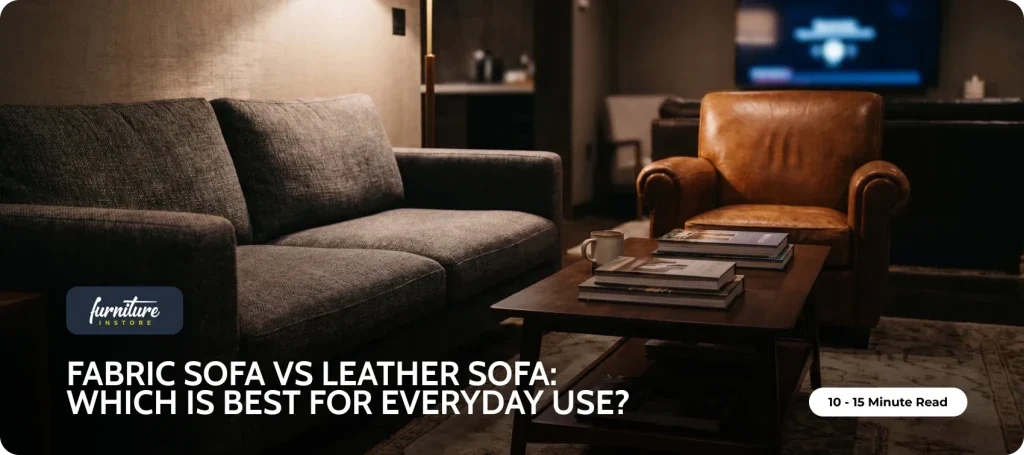 Fabric Sofa vs Leather Sofa: Which Is Better for Everyday Use? - Furniture Instore
