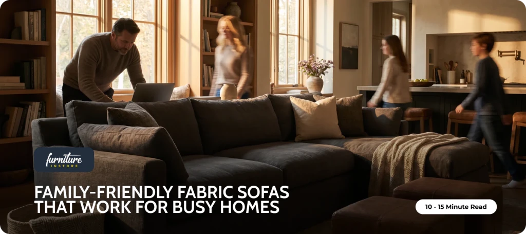 Family-Friendly Fabric Sofas That Work for Busy Homes - Furniture Instore