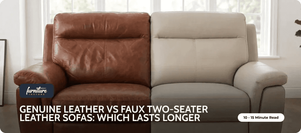 Genuine vs Faux Leather 2 Seater Sofa: Which Lasts Longer? - Furniture Instore