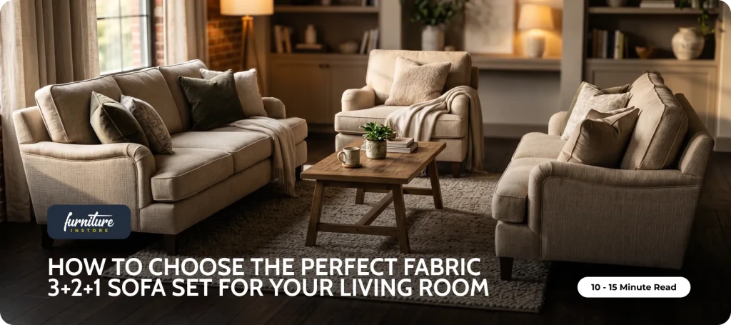 How to Choose the Perfect Fabric 3+2+1 Sofa Set for Your Living Room - Furniture Instore