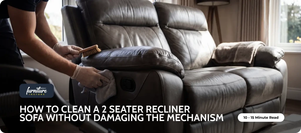 How to Clean a 2 Seater Recliner Sofa Without Damaging the Mechanism - Furniture Instore