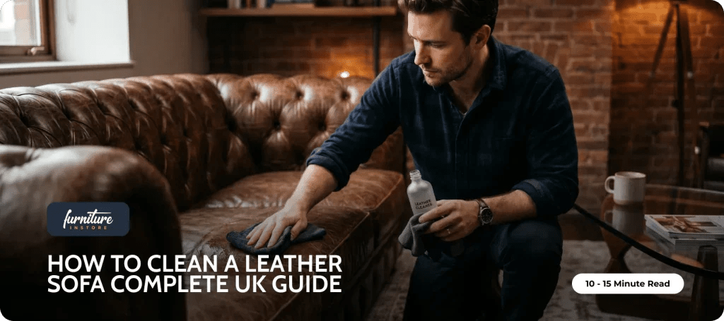 How to Clean a Leather Sofa — Complete UK Guide 2026 - Furniture Instore