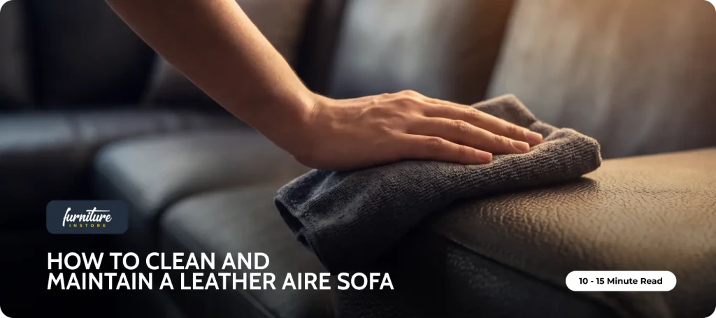 How to Clean and Maintain a Leather Aire Sofa - Furniture Instore