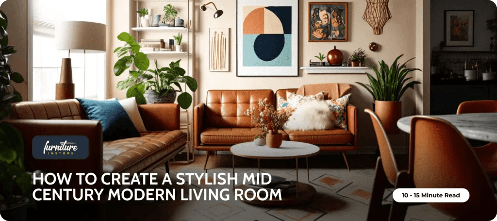 How to Create a Stylish Mid-Century Modern Living Room - Furniture Instore