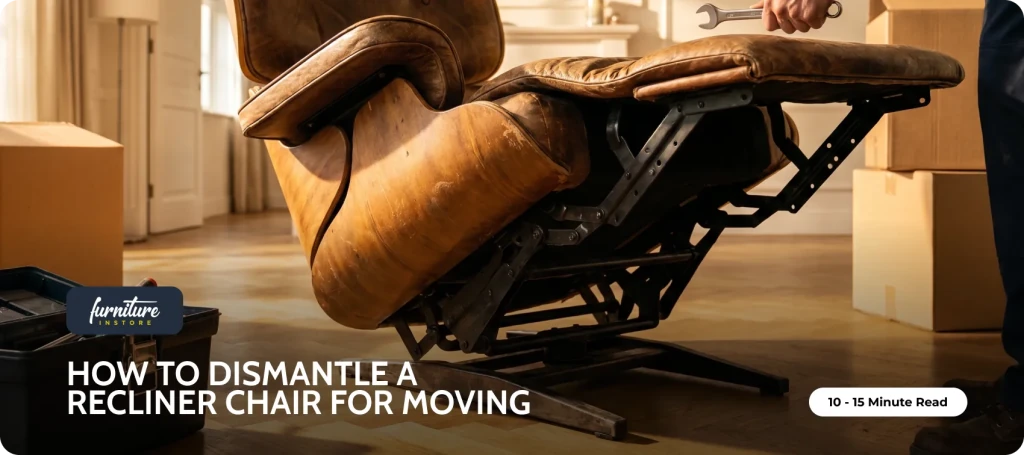 How to Dismantle a Recliner Chair for Moving — Furniture Instore feature image