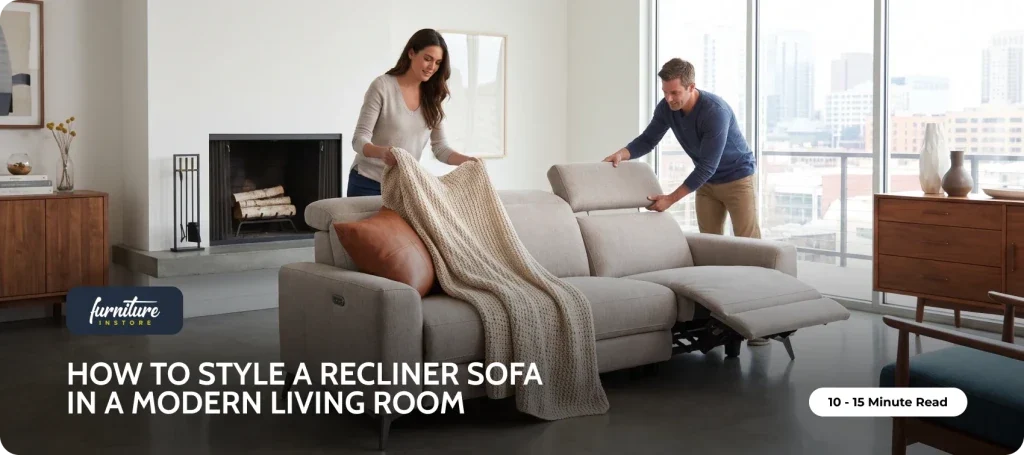 How to Style a Recliner Sofa in a Modern Living Room - Furniture Instore