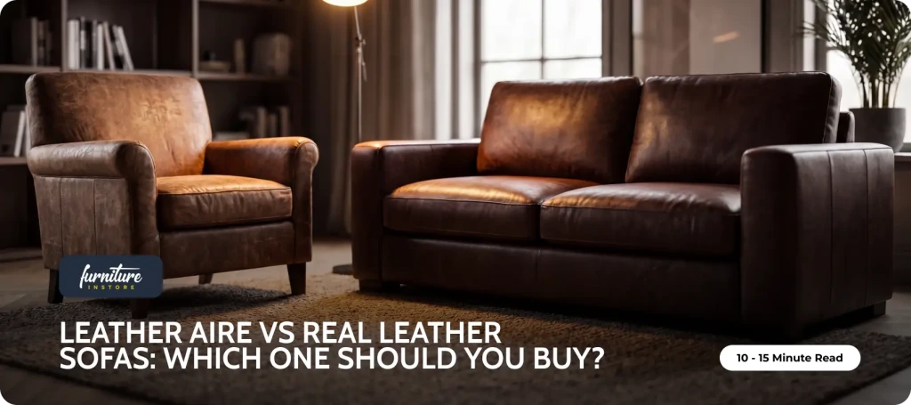 Leather Aire vs Real Leather Sofas: Which One Should You Buy? - Furniture Instore