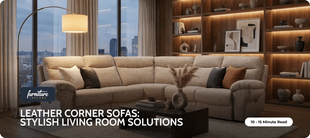 Leather Corner Sofas: Space Saving and Stylish Living Room Solutions - Furniture Instore