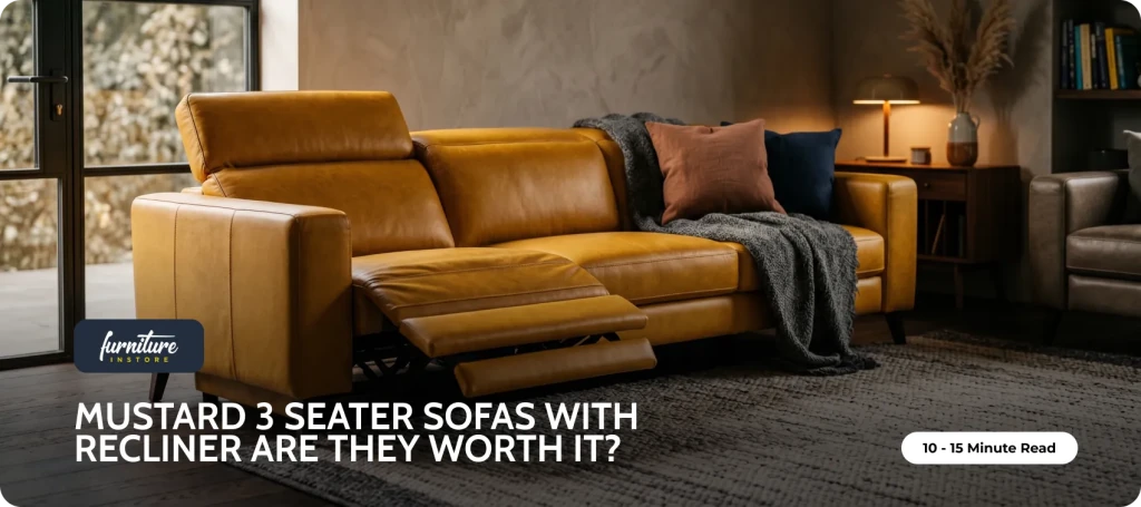 Mustard 3 Seater Sofas with Recliner Features: Are They Worth It? - Furniture Instore
