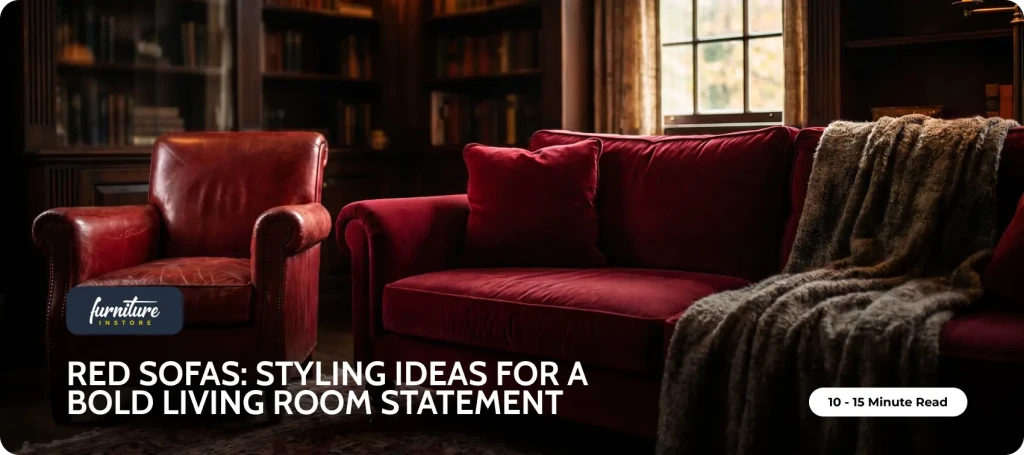 Red Sofas: Styling Ideas for a Bold Living Room Statement - Furniture Instore